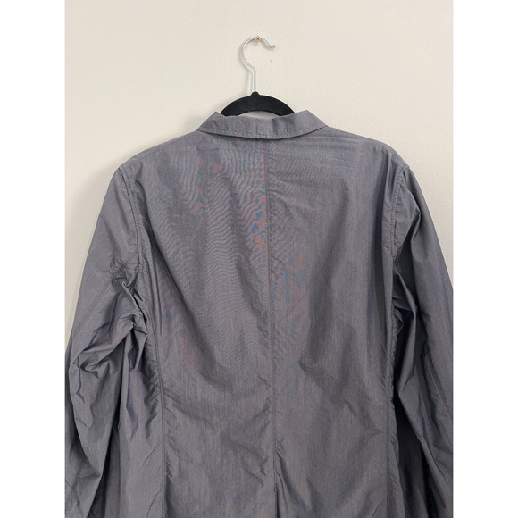 Ines De La Fressange Paris Blazer Women’s XL Gray Cotton Nylon Jacket Uniqlo - Picture 7 of 12